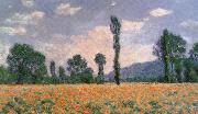 Claude Monet Poppy Field at Giverny oil painting reproduction